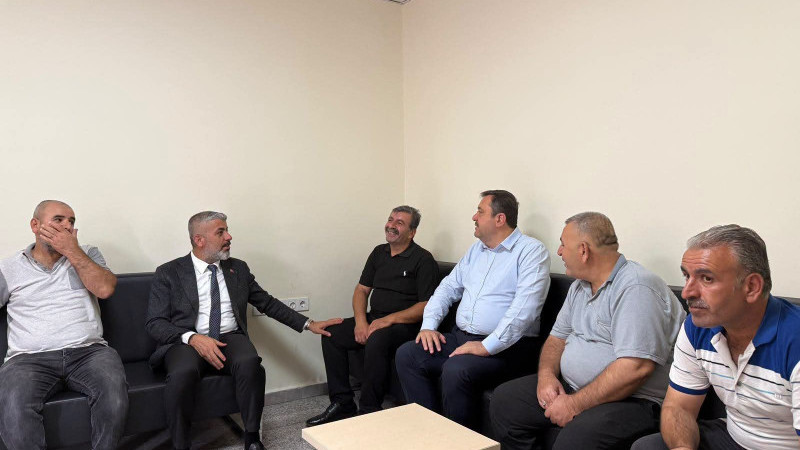 İL BAŞKANI FEDAİOĞLU'DAN  GAZİŞEHİR HABER GAZETESİ HÜSEYİN KILINÇ'A ZİYARETİ 